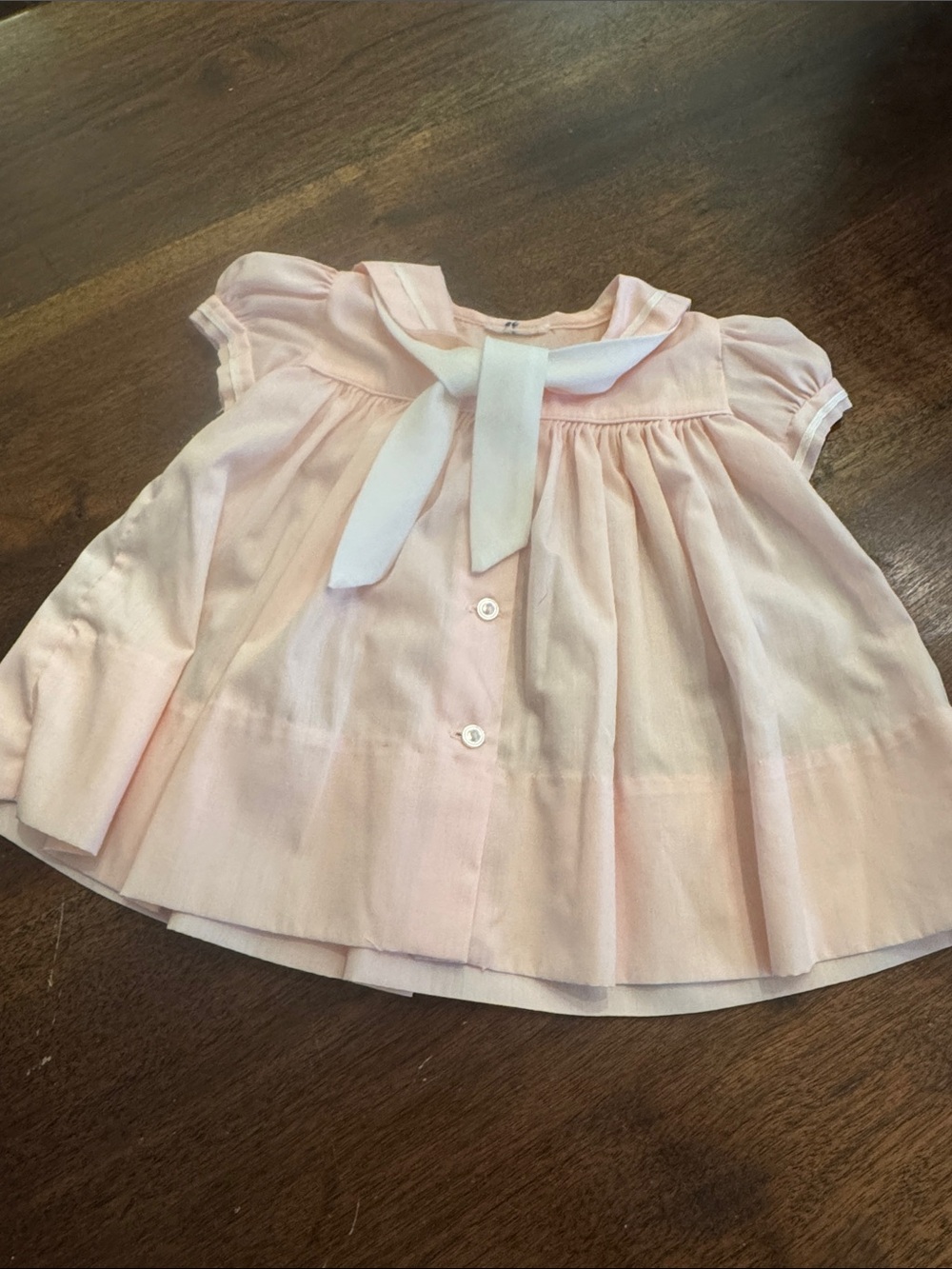 Vintage Classic Pink Sailor Baby dress
